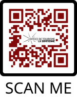 Vila Voltaire Je suis tombé par terre Blanc qr code 
