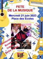 Affiche Fête de la musique Lespignan 2023 © OT La Domitienne