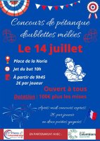 Affiche Concours de pétanque Colombiers 2023 © OT La Domitienne