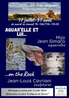 Aquar'elle et lui... On the rock... &copy; Mijo